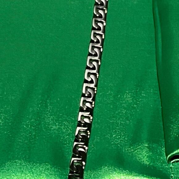 Thick Figaro Chain Stainless Steel Silver Color 24” long Men Women Necklace - Picture 5 of 9